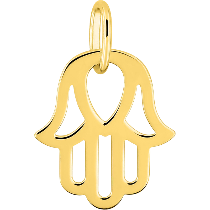 Pendentif Main de Fatma ajourée en Or 9 Carats