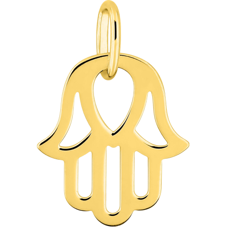 Pendentif Main de Fatma ajourée en Or 9 Carats