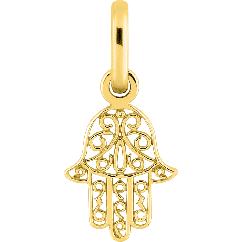 Pendentif Main de Fatma ajourée en Or 9 Carats