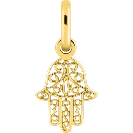 Pendentif Main de Fatma ajourée en Or 9 Carats