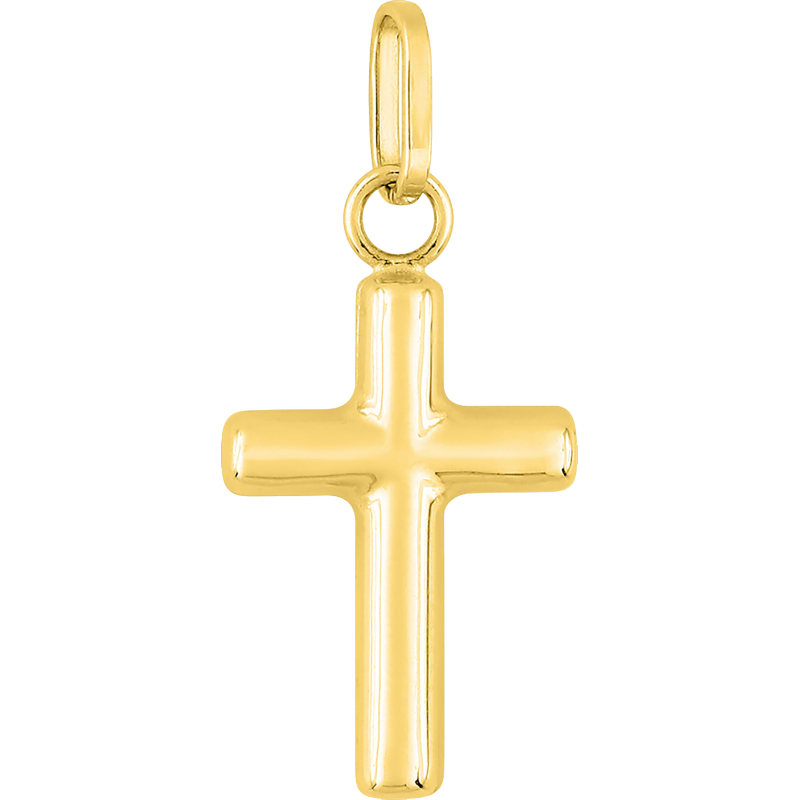 Croix ornée du Christ 15x25mm Or 18 Carats