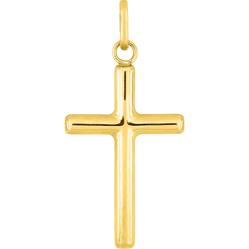 Croix ornée du Christ 15x25mm Or 18 Carats