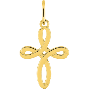 Croix ornée du Christ 15x25mm Or 18 Carats