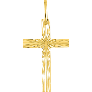 Croix ornée du Christ 15x25mm Or 18 Carats
